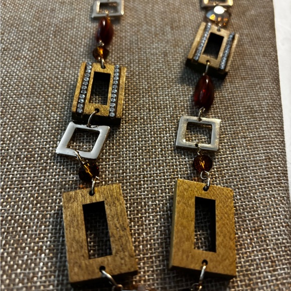 Jewelry - Artisan Wooden and Silver Necklace